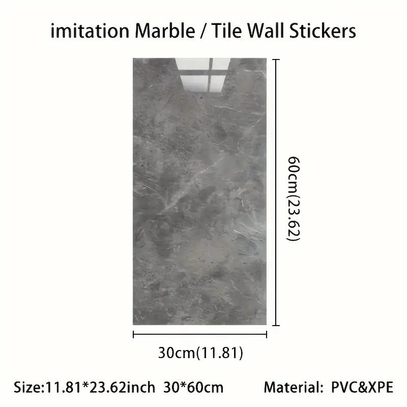 30cm*60cm Imitation Marble Til - Pvc Panel Background 评论和价格