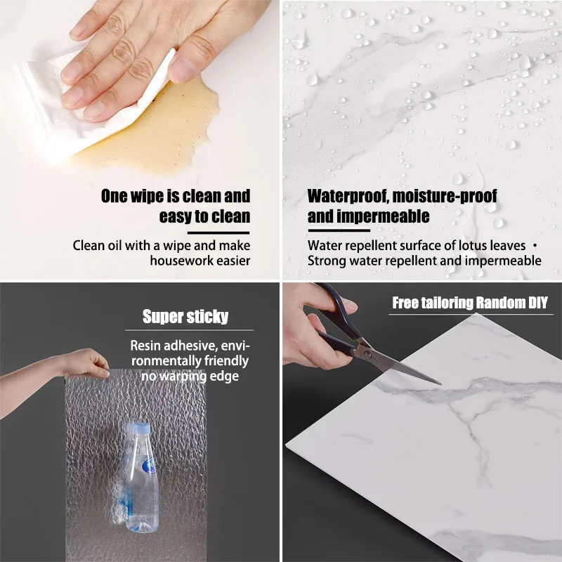 30cm*60cm Imitation Marble Til - Pvc Panel Background 评论和价格