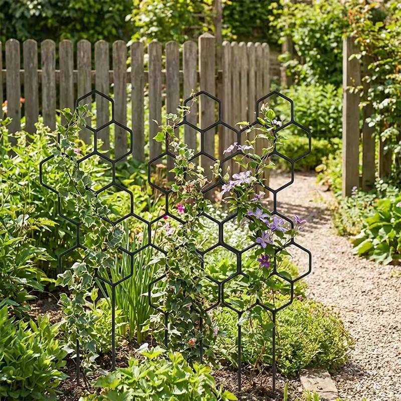 2/4pcs Honeycomb Design Plant  - Vine Climbing Plastic 评论和价格