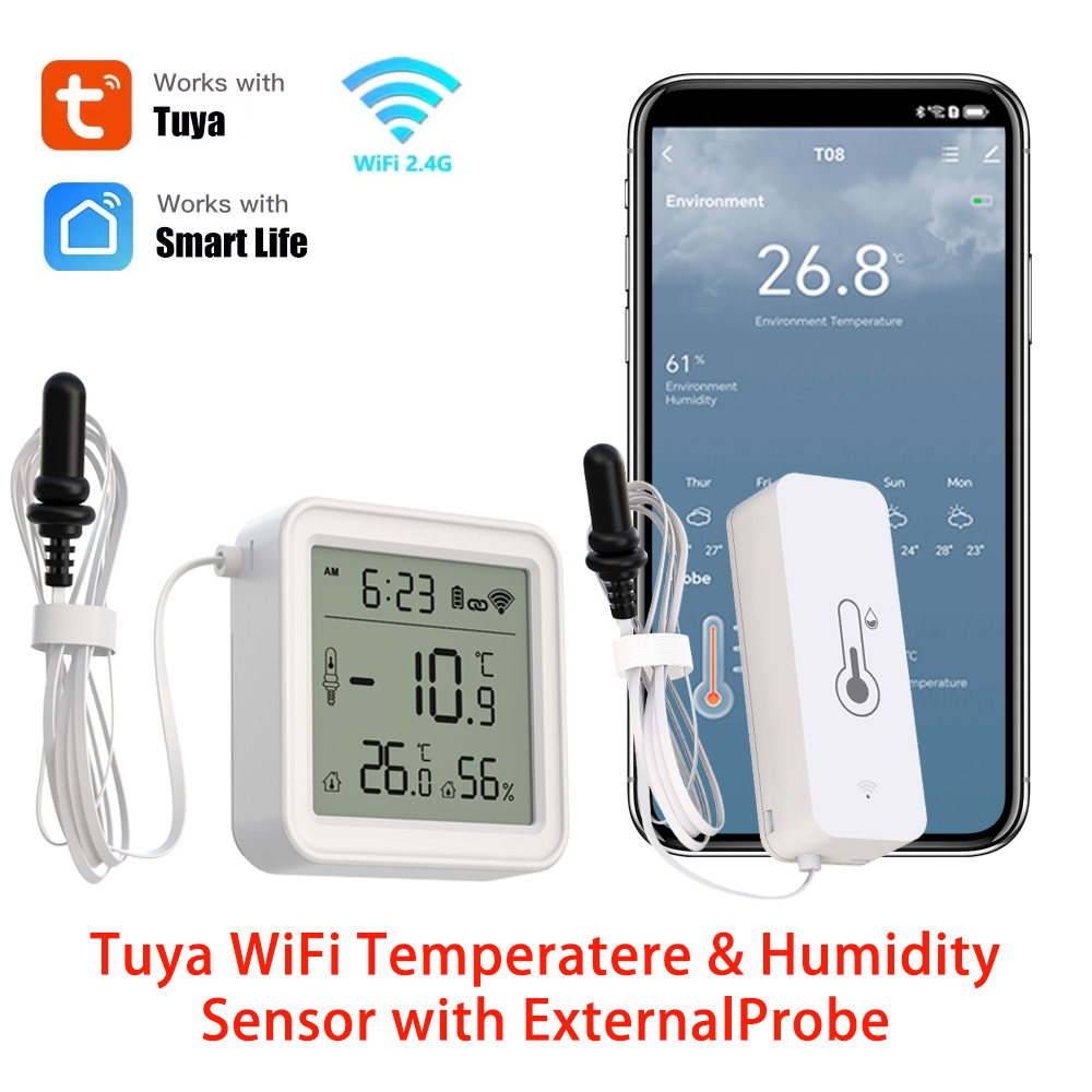 Tuya WiFi Temperature Humidity - Digital Hygrometer Probe 评论和价格